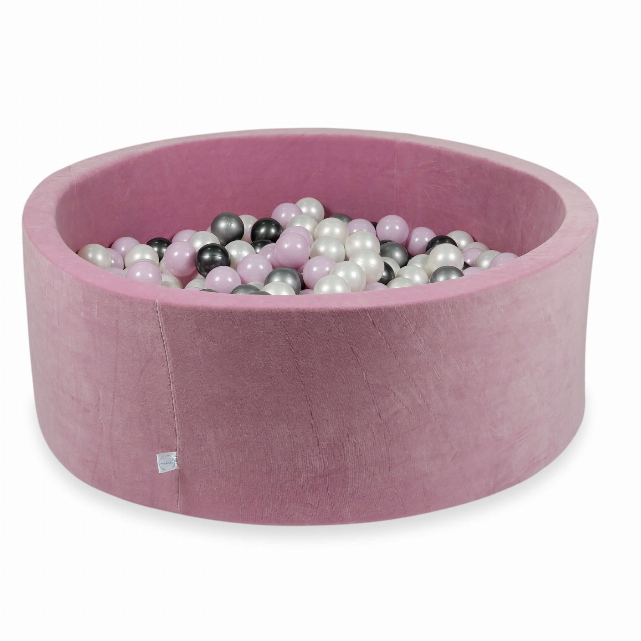 Ballenbak - rond - roze, multicolour - 110x40cm - 500 ballen