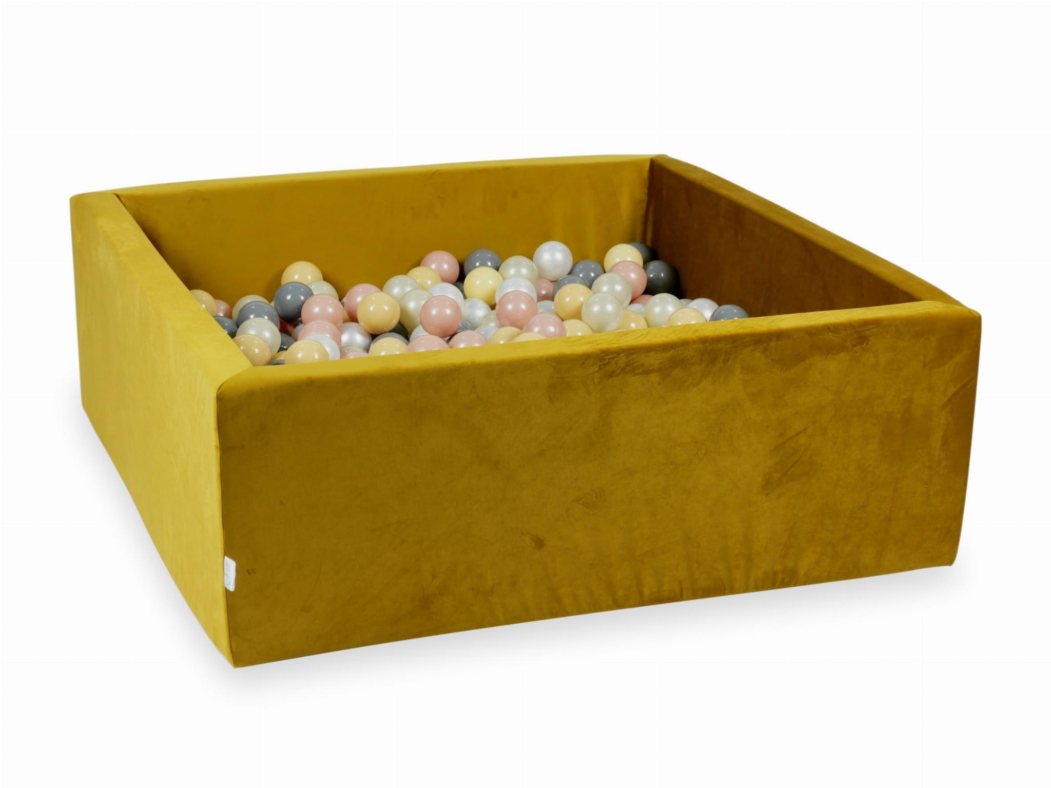 Ballenbak - goud - 600 ballen - vierkant - 110x110x40cm