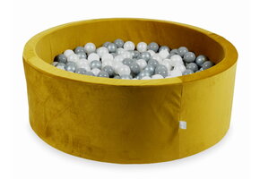 Ballenbak - 110x40cm - 500 ballen - goud, multicolour - rond