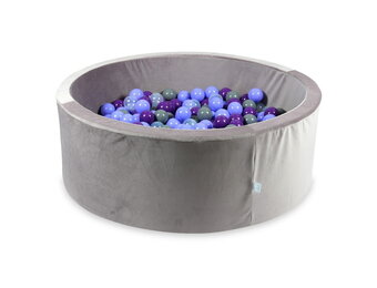 Ballenbak - 500 ballen - 110x40cm - lila, multicolour - rond