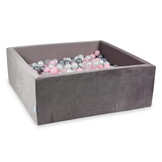 Ballenbak - 600 ballen - 110x110x40cm - lila - vierkant