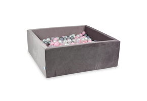 Ballenbak - 600 ballen - 110x110x40cm - lila - vierkant