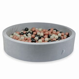 Ballenbak - 600 ballen - grijs, multicolour - rond -130x30cm