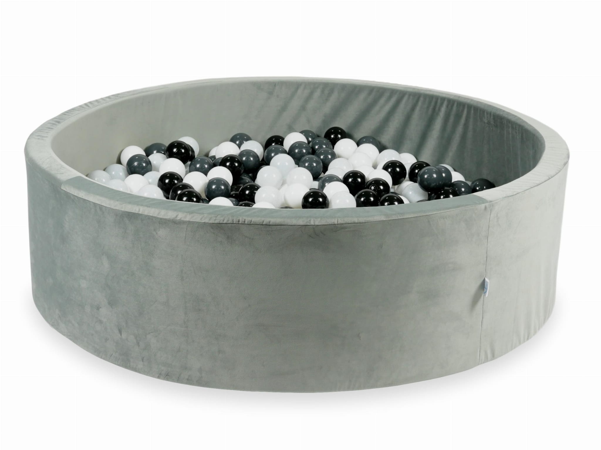 Ballenbak - rond - 700 ballen - 130x40cm - grijs, multicolour