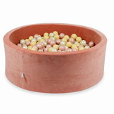 Ballenbak - 500 ballen - terra, multicolour - rond - 110x40cm