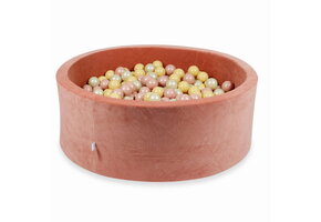 Ballenbak - 500 ballen - terra, multicolour - rond - 110x40cm