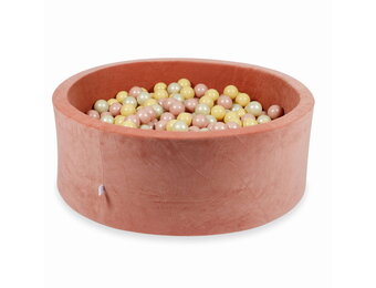 Ballenbak - 500 ballen - terra, multicolour - rond - 110x40cm