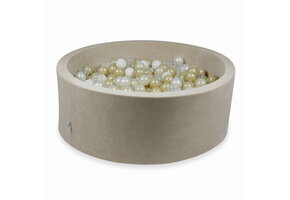 Ballenbak - beige, multicolour - 110x40cm - rond - 500 ballen