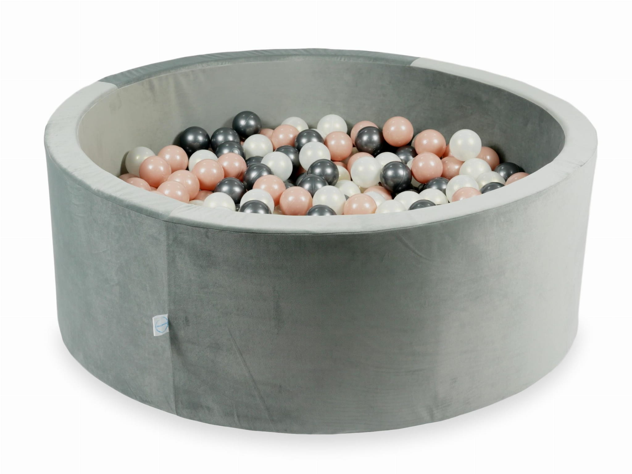 Ballenbak - 110x40cm - grijs, multicolour - rond - 500 ballen