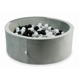 Ballenbak - 500 ballen - grijs, multicolour - 110x40cm - rond