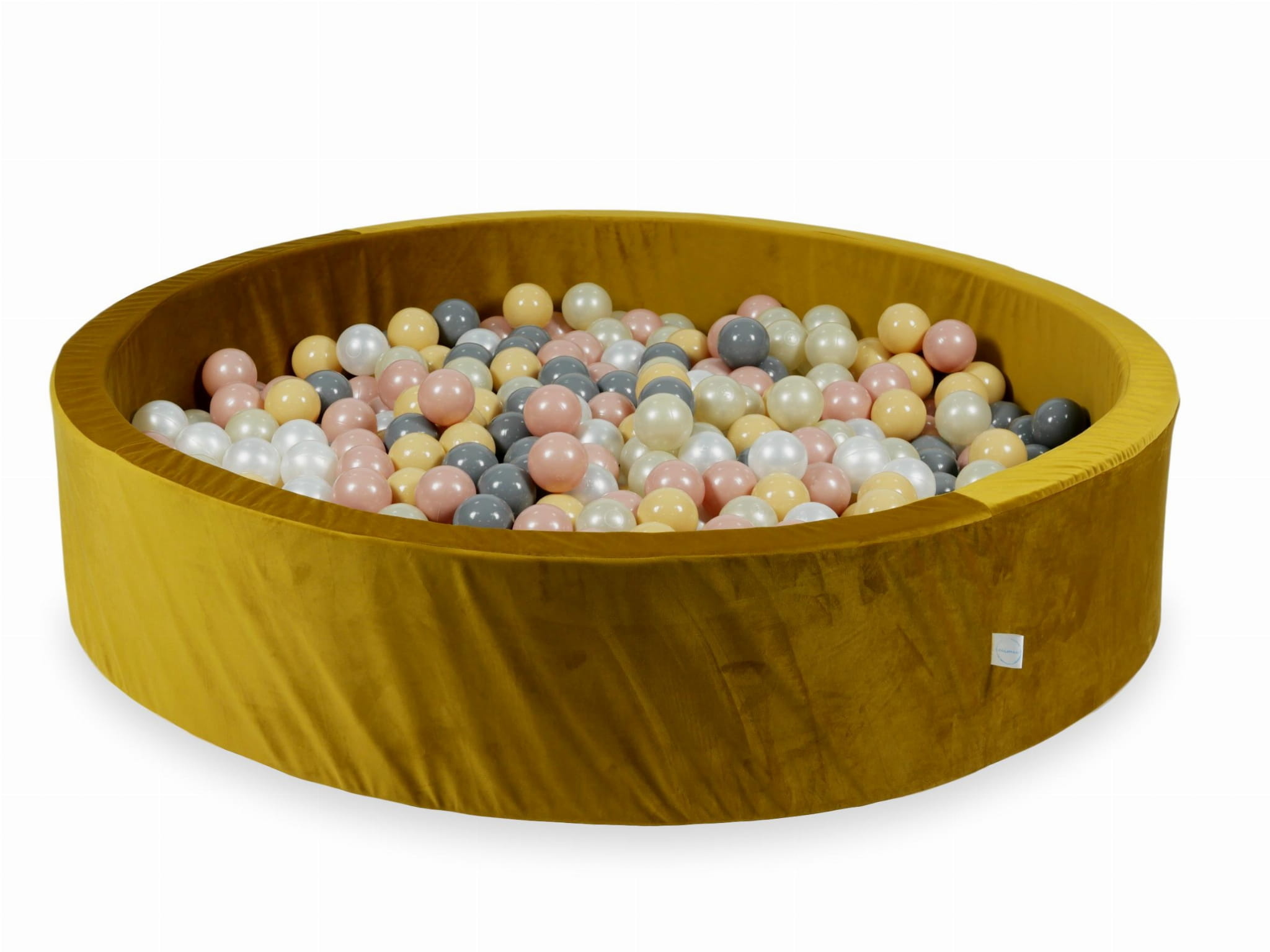 Ballenbak - 600 ballen - 130x30cm - goud, multicolour - rond