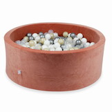 Ballenbak - rond - terra, multicolour - 500 ballen - 110x40cm