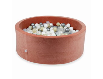 Ballenbak - rond - terra, multicolour - 500 ballen - 110x40cm