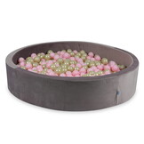 Ballenbak - lila, goud, roze - 600 ballen - rond - 130x30cm