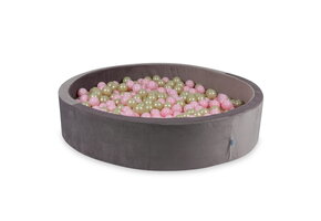 Ballenbak - lila, goud, roze - 600 ballen - rond - 130x30cm