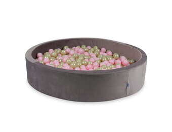 Ballenbak - lila, goud, roze - 600 ballen - rond - 130x30cm