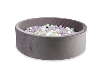 Ballenbak - lichtpaars - 130x40cm - 700 ballen - rond