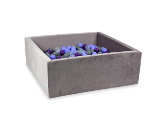 Ballenbak - lila - 600 ballen - vierkant - 110x110x40cm