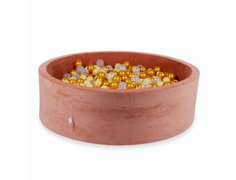 Ballenbak - 700 ballen - terra, multicolour - rond - 130x40cm