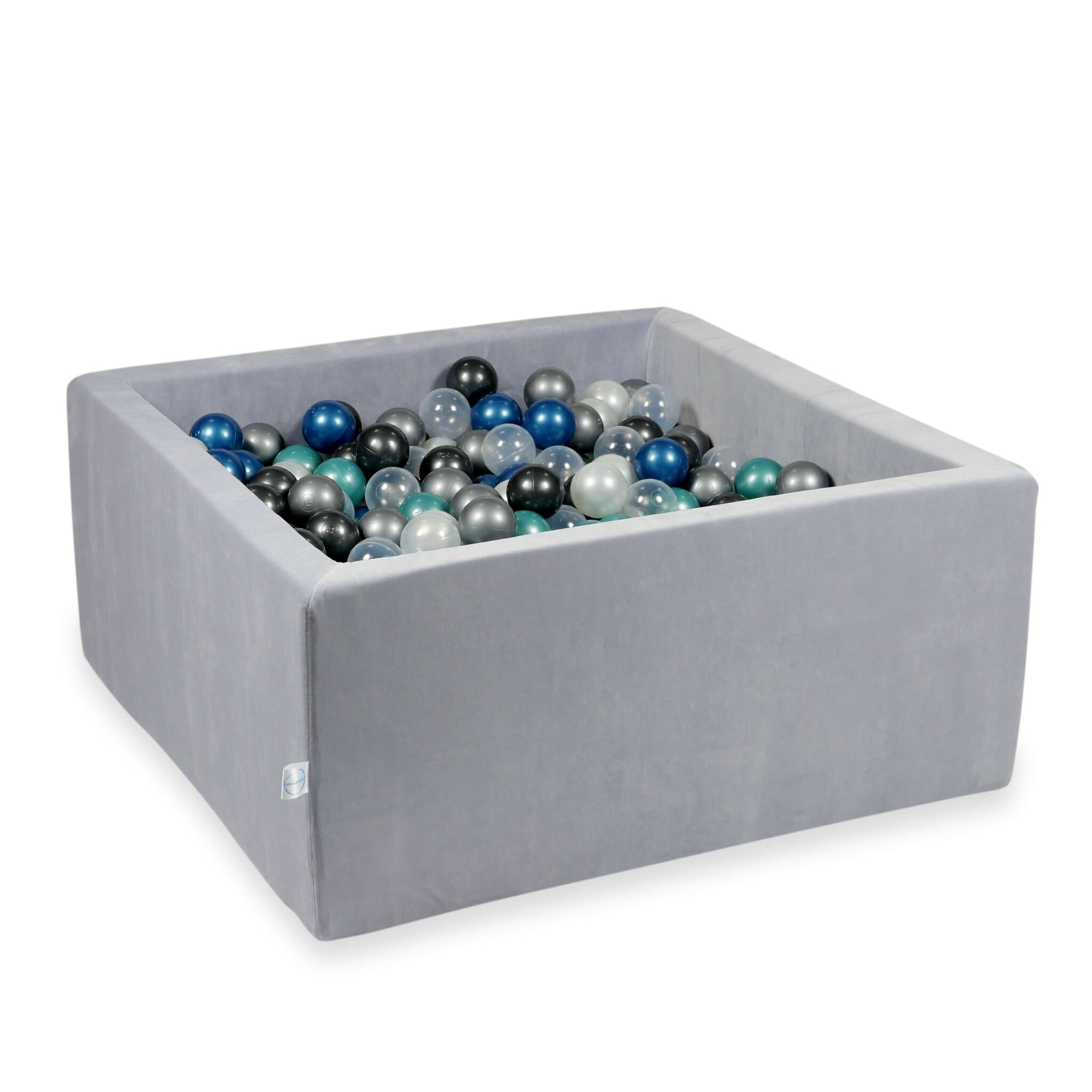 Ballenbak - vierkant - 400 ballen - 90x90x40cm - lichtgrijs