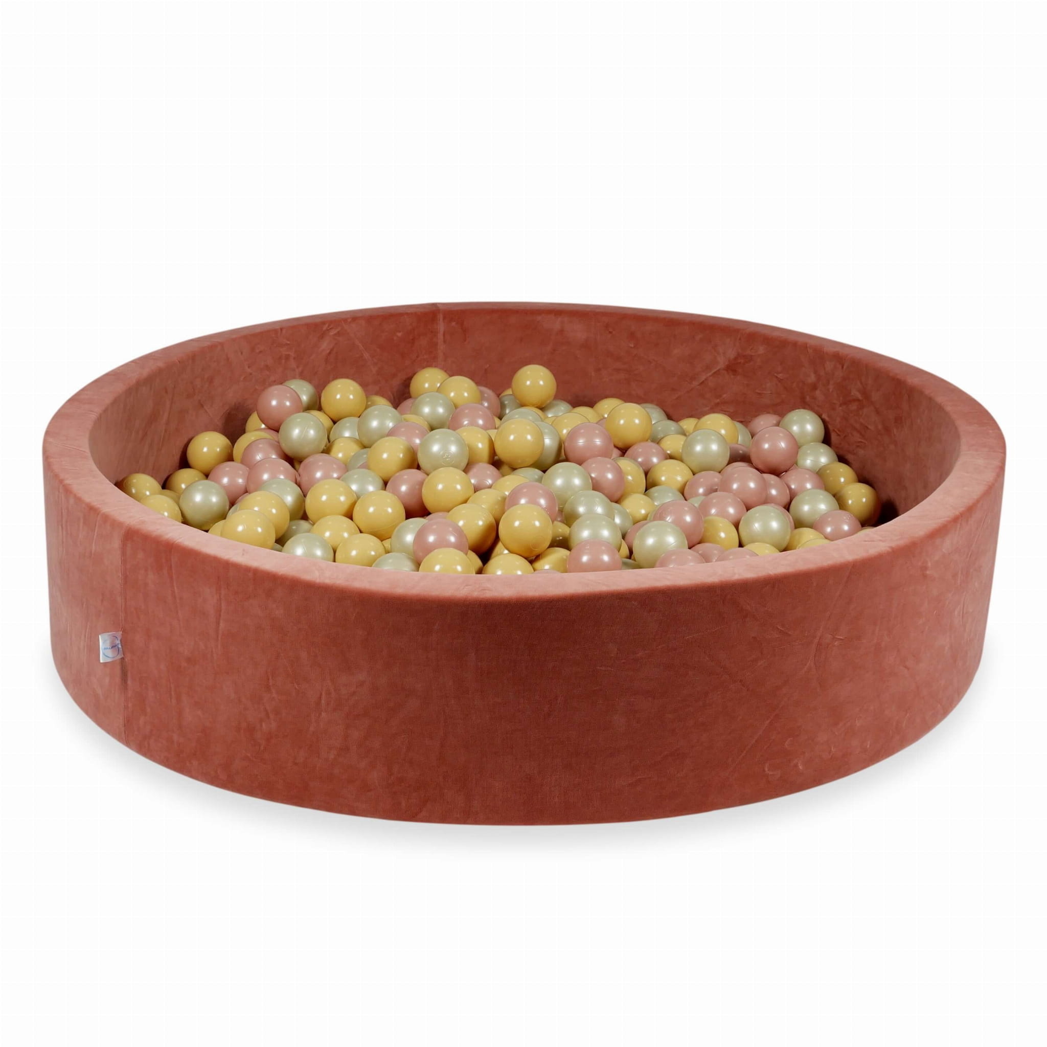 Ballenbak - 130x30cm - rond - 600 ballen - terra, multicolour