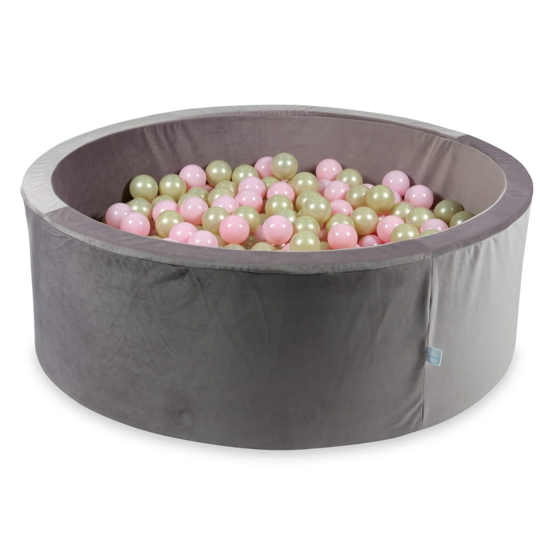 Ballenbak - 500 ballen - rond - 110x40cm - lila, multicolour