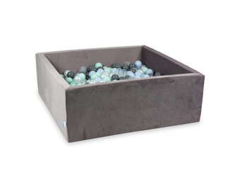 Ballenbak - vierkant - lila - 600 ballen -110x110x40cm