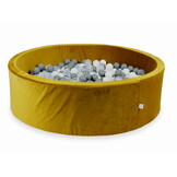 Ballenbak - 700 ballen - goud, multicolour - rond - 130x40cm