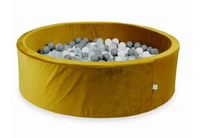 Ballenbak - 700 ballen - goud, multicolour - rond - 130x40cm