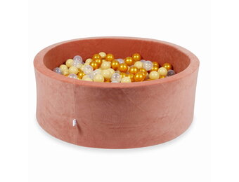 Ballenbak - 110x40cm - 500 ballen - terra, multicolour - rond