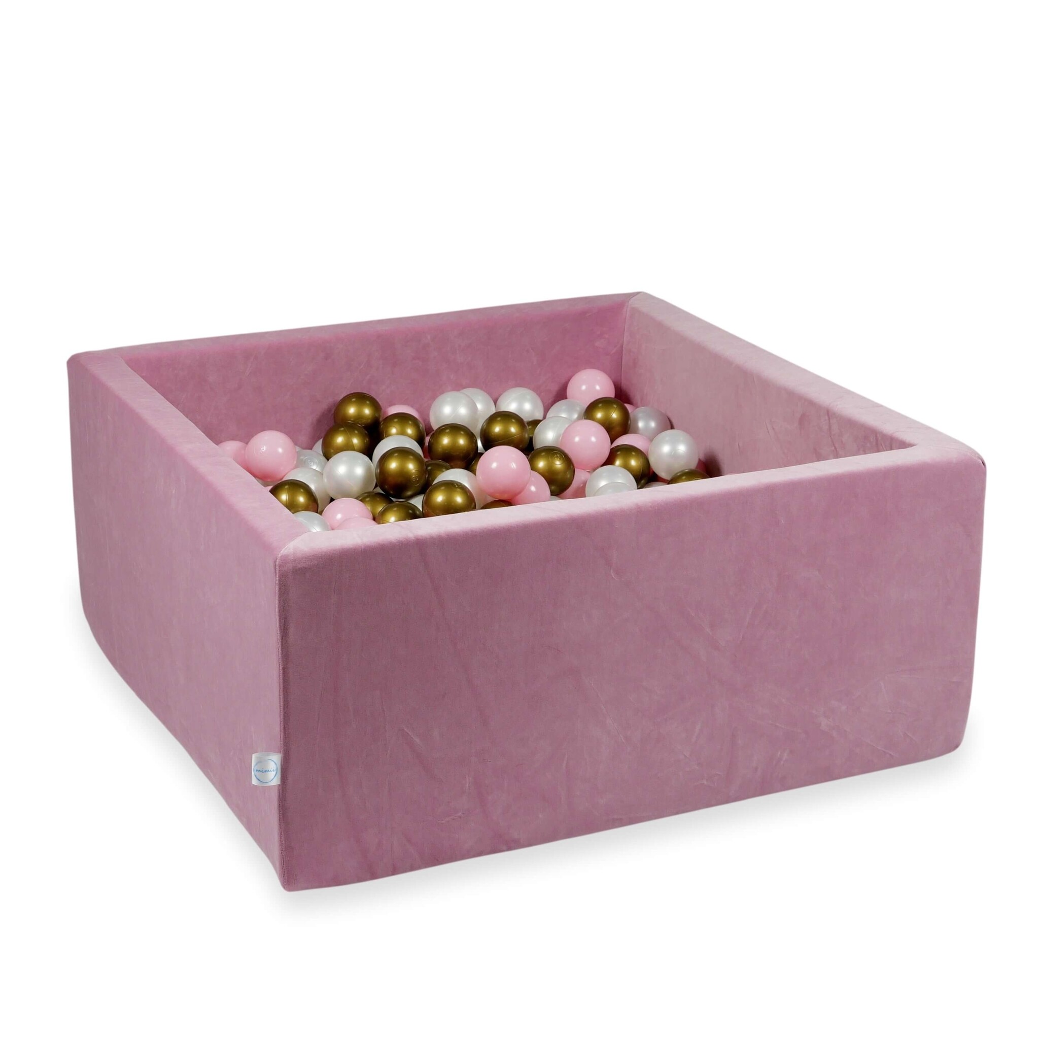 Ballenbak - 400 ballen - 90x90x40 cm - vierkant - roze