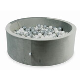Ballenbak - grijs, multicolour - 500 ballen - rond - 110x40cm