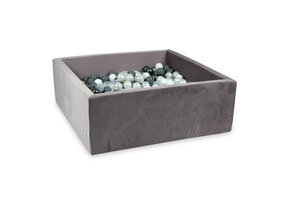 Ballenbak - lila -110x110X40cm - 600 ballen - vierkant