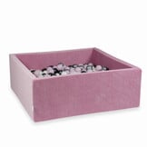 Ballenbak - vierkant - 600 ballen - roze - 110x110x40cm