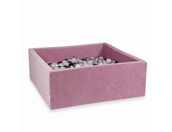 Ballenbak - vierkant - 600 ballen - roze - 110x110x40cm