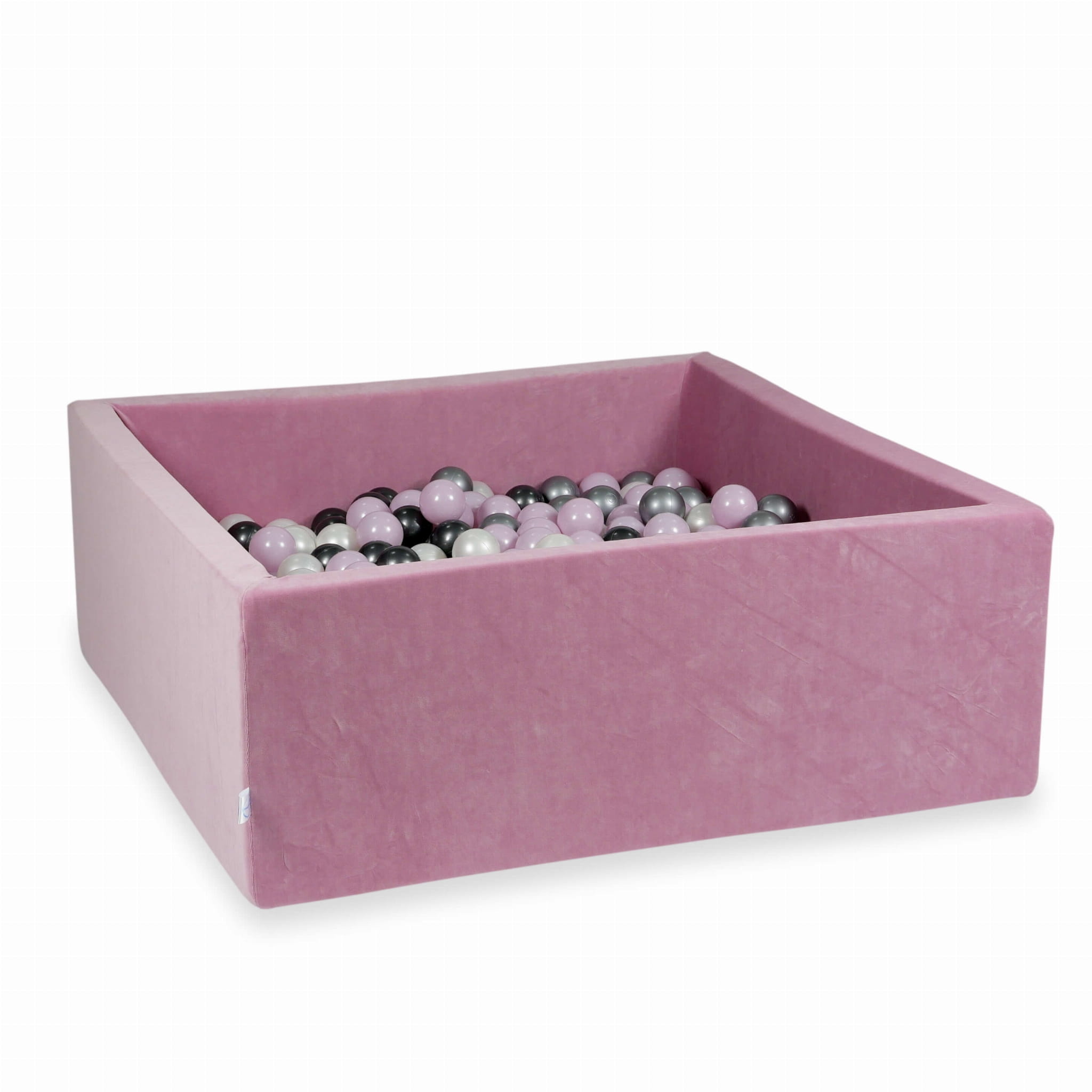 Ballenbak - vierkant - 600 ballen - roze - 110x110x40cm