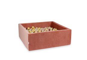 Ballenbak - vierkant - 600 ballen - terra - 110x110x40cm