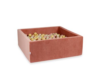 Ballenbak - vierkant - 600 ballen - terra - 110x110x40cm