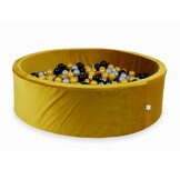 Ballenbak - 130x40cm - goud, multicolour - rond - 700 ballen