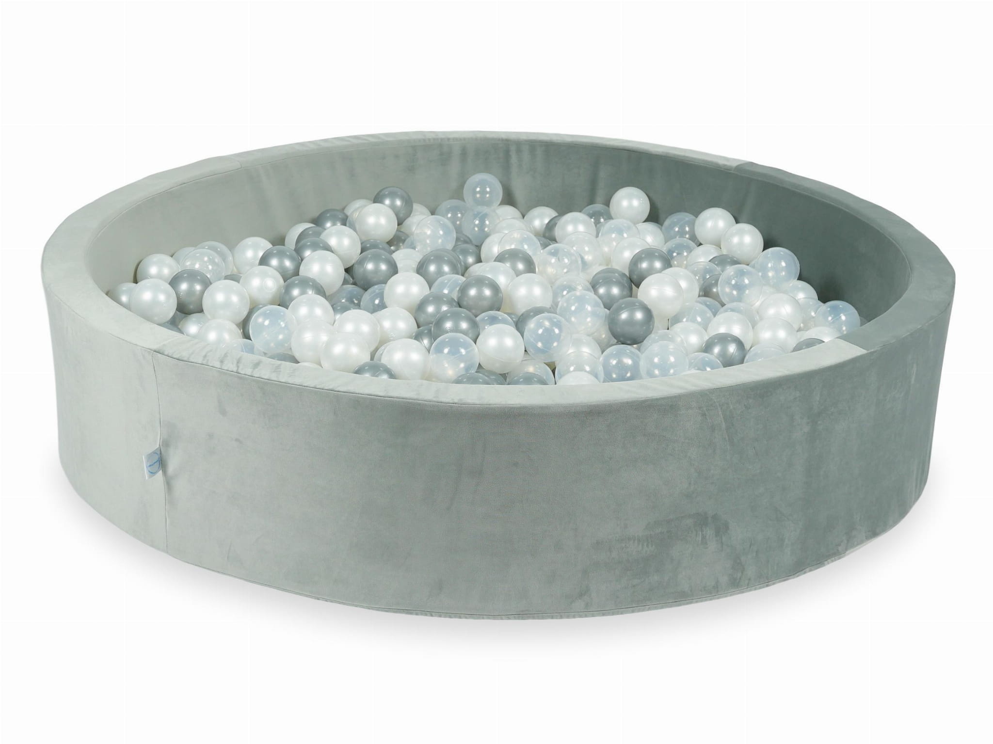 Ballenbak - 600 ballen - grijs, multicolour - 130x30cm - rond