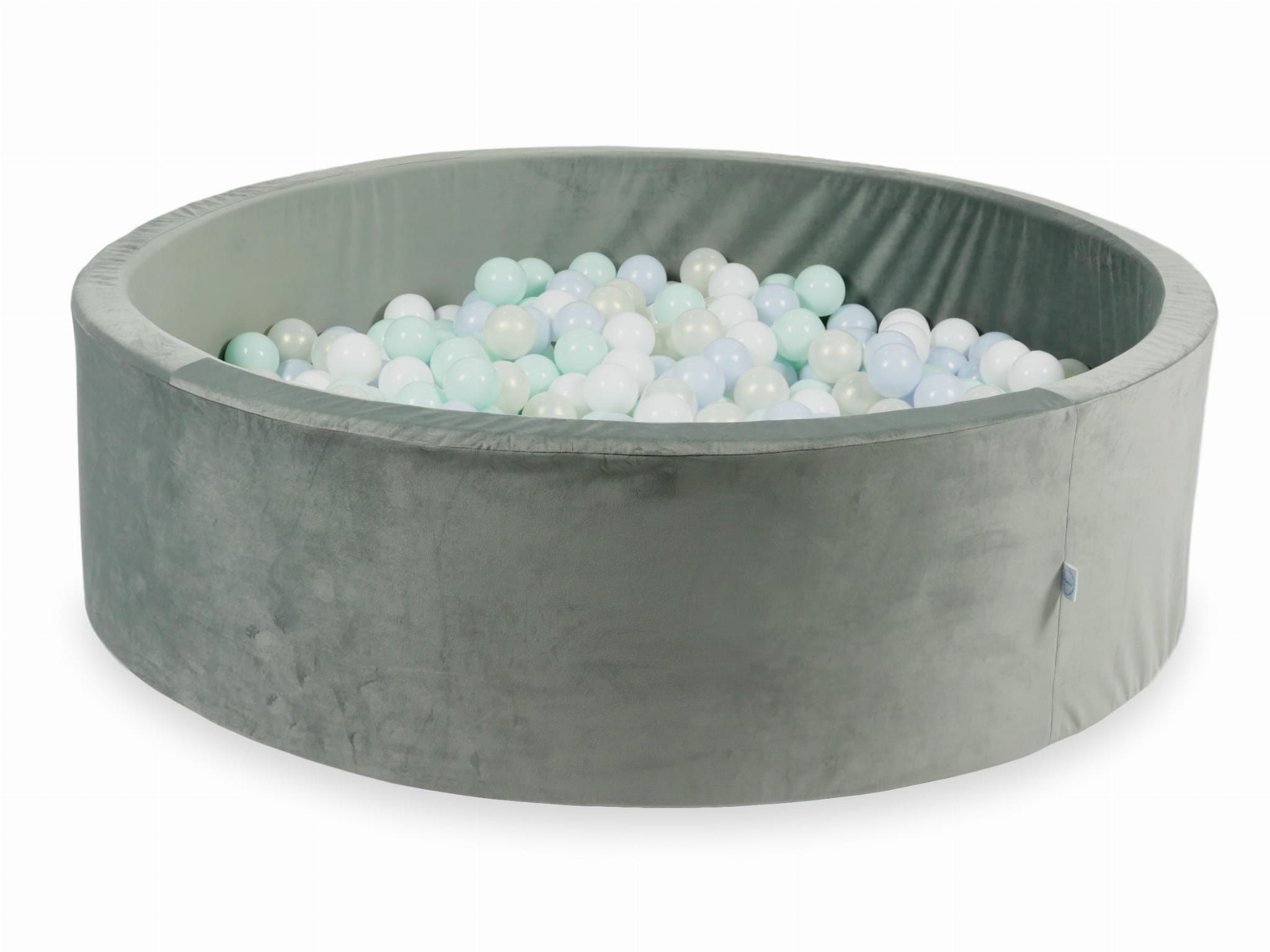 Ballenbak - 130x40cm - 700 ballen - grijs, multicolour - rond