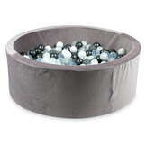 Ballenbak - 110x40cm - lila, multicolour - 500 ballen - rond