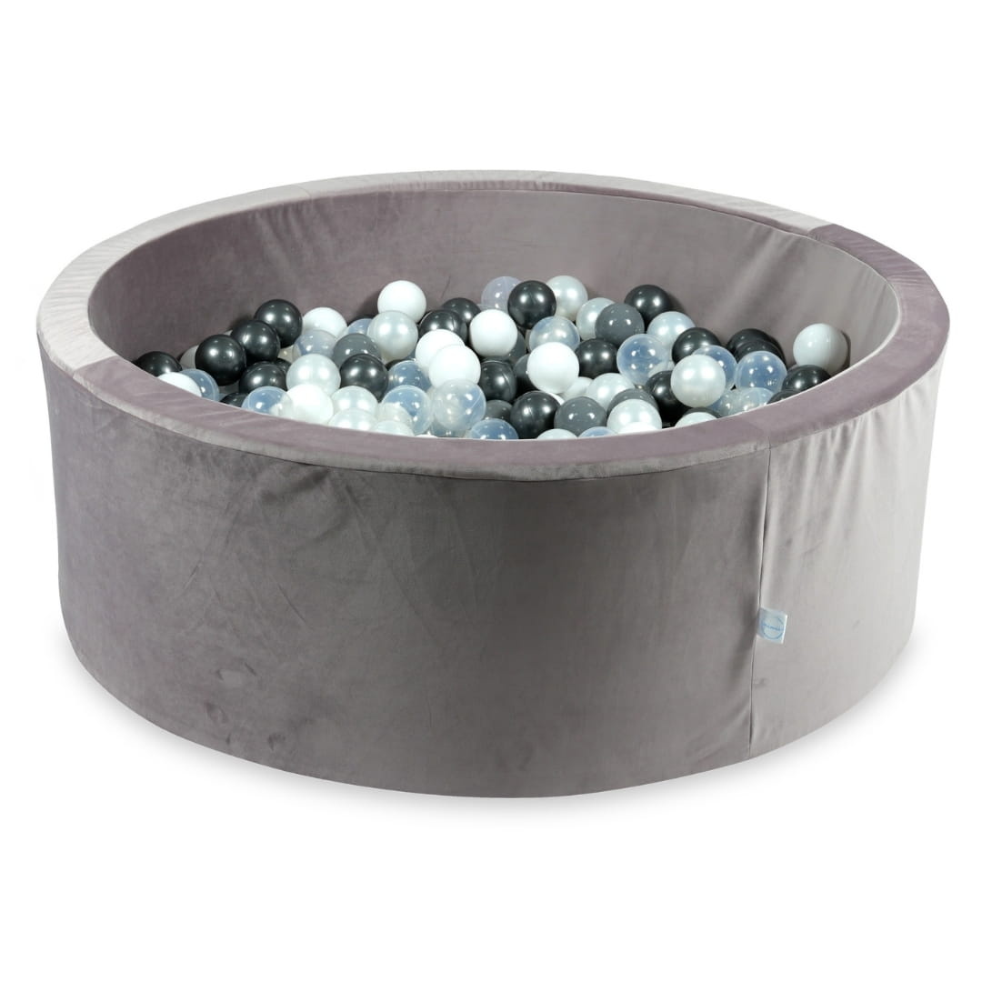 Ballenbak - 110x40cm - lila, multicolour - 500 ballen - rond