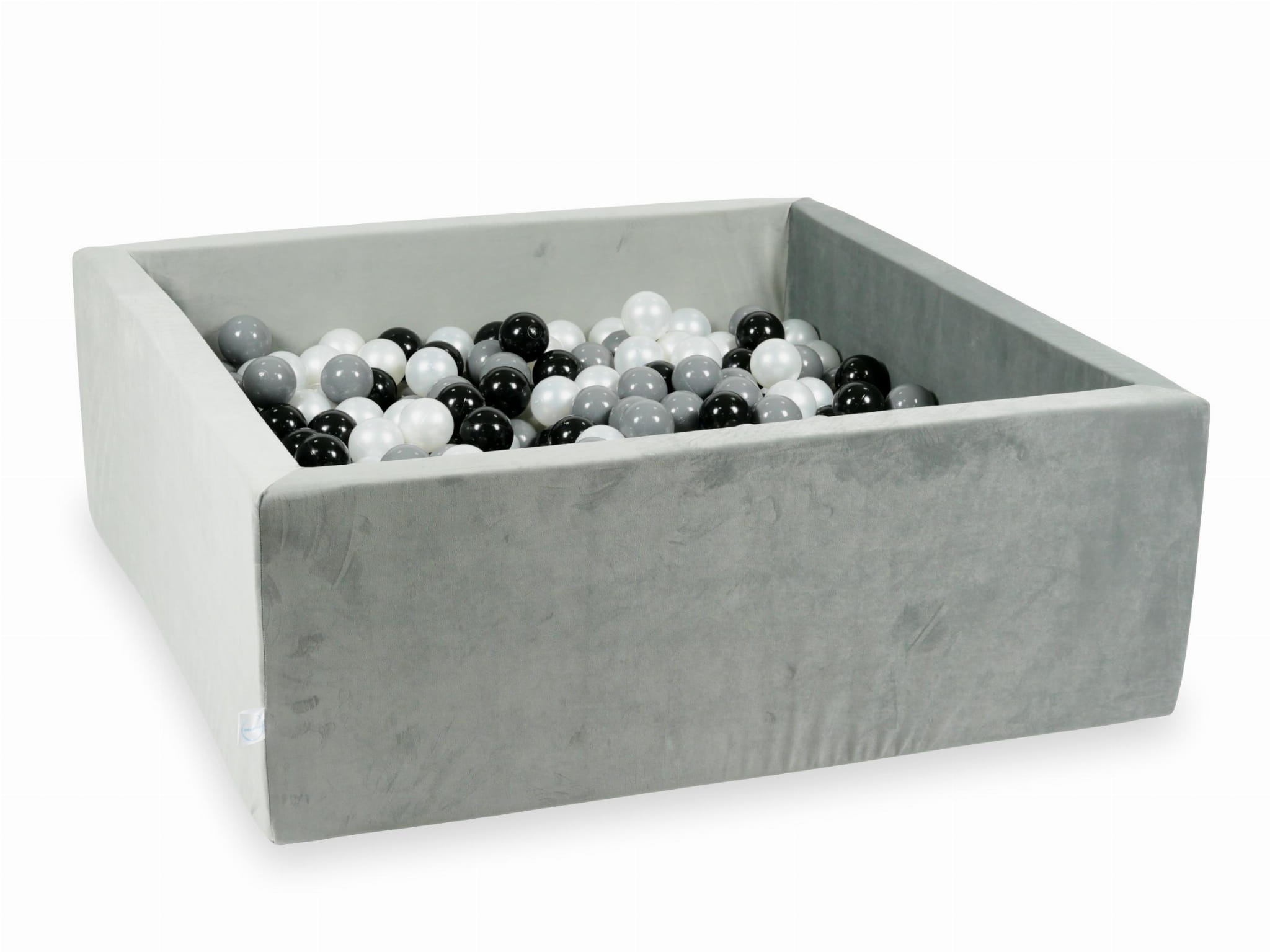 Ballenbak - 110x110x40 cm - vierkant - 600 ballen - lichtgrijs