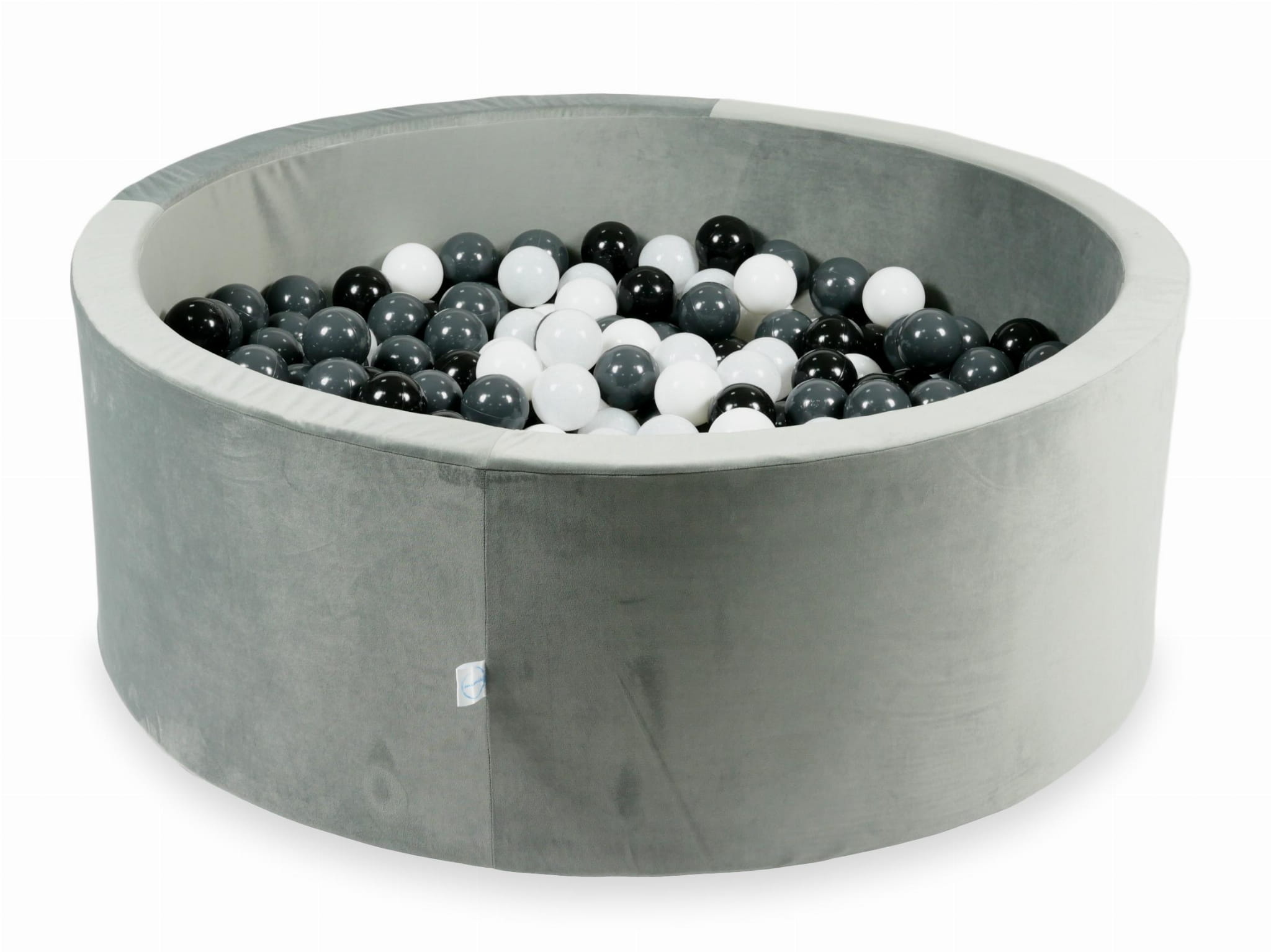 Ballenbak - 500 ballen - rond - grijs, multicolour - 110x40cm