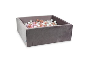 Ballenbak - 600 ballen - vierkant - lila - 110x110x40 cm