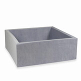 Ballenbak - lichtgrijs - vierkant - 110x110x40cm - zonder ballen