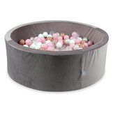Ballenbak - rond - lila, multicolour - 110x40cm - 500 ballen