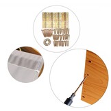 Zandbak - hout - met dak en bankjes - 120x120 cm - grijs