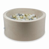 Ballenbak - 300 ballen - beige - 90x40cm - velvet
